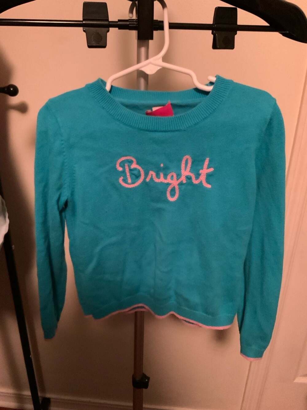 Lilly Pulitzer Charlton Sweater Turquoise Oasis Bright Girls Size 4T